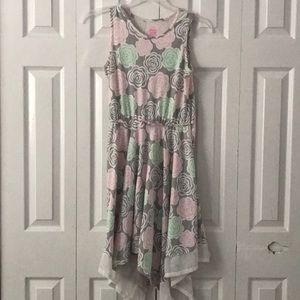 Flower pastel dress for girls